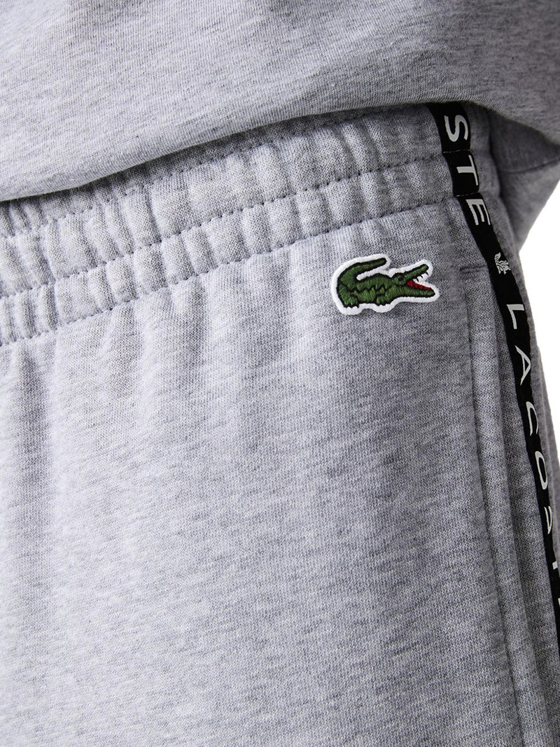 LACOSTE signature striped colourblock fleece track pants outlook