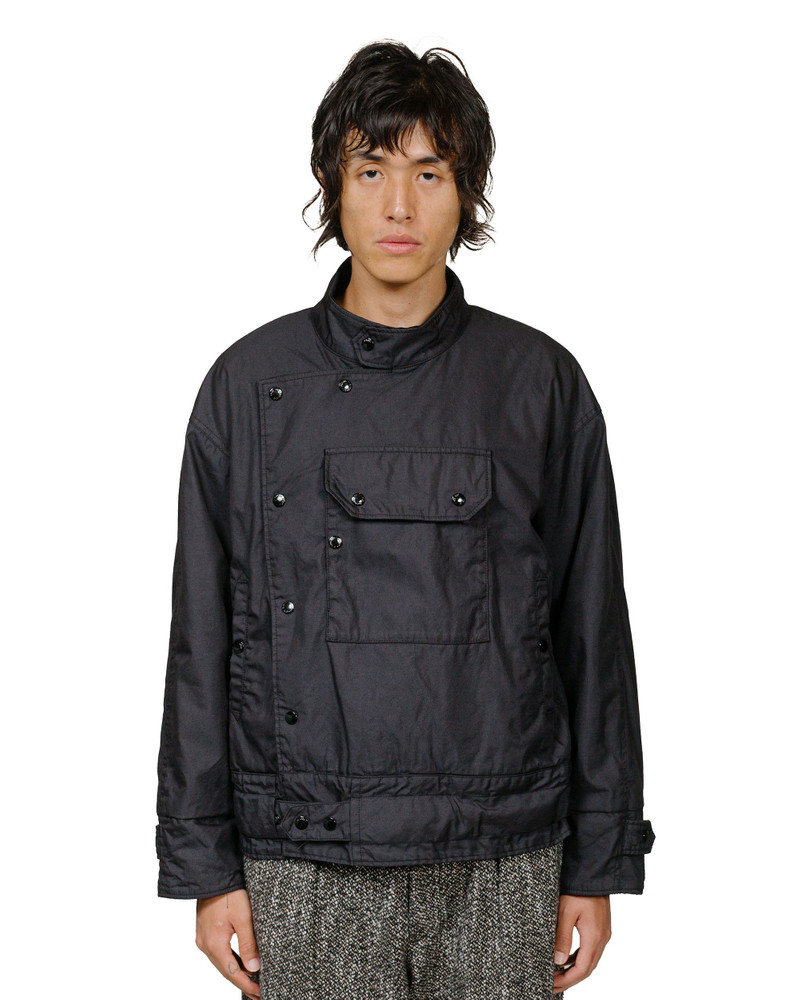 Engineered Garments Moto Jacket Black Nylon Cotton Twill outlook
