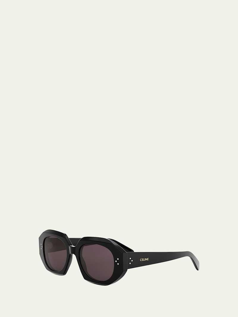 CELINE 3 Dot Geometric Square Sunglasses outlook