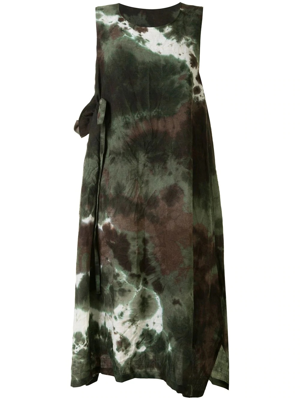 sleeveless tie-dye dress - 1