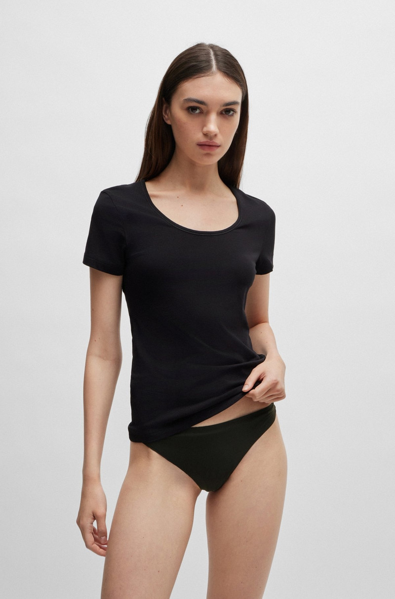 THREE-PACK OF MICROFIBRE THONGS WITH LOGO PRINT 2