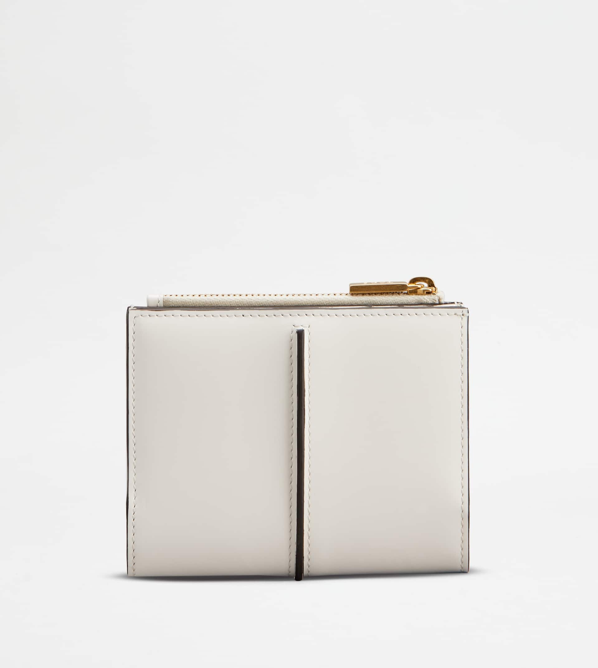 T TIMELESS WALLET IN LEATHER - WHITE - 3