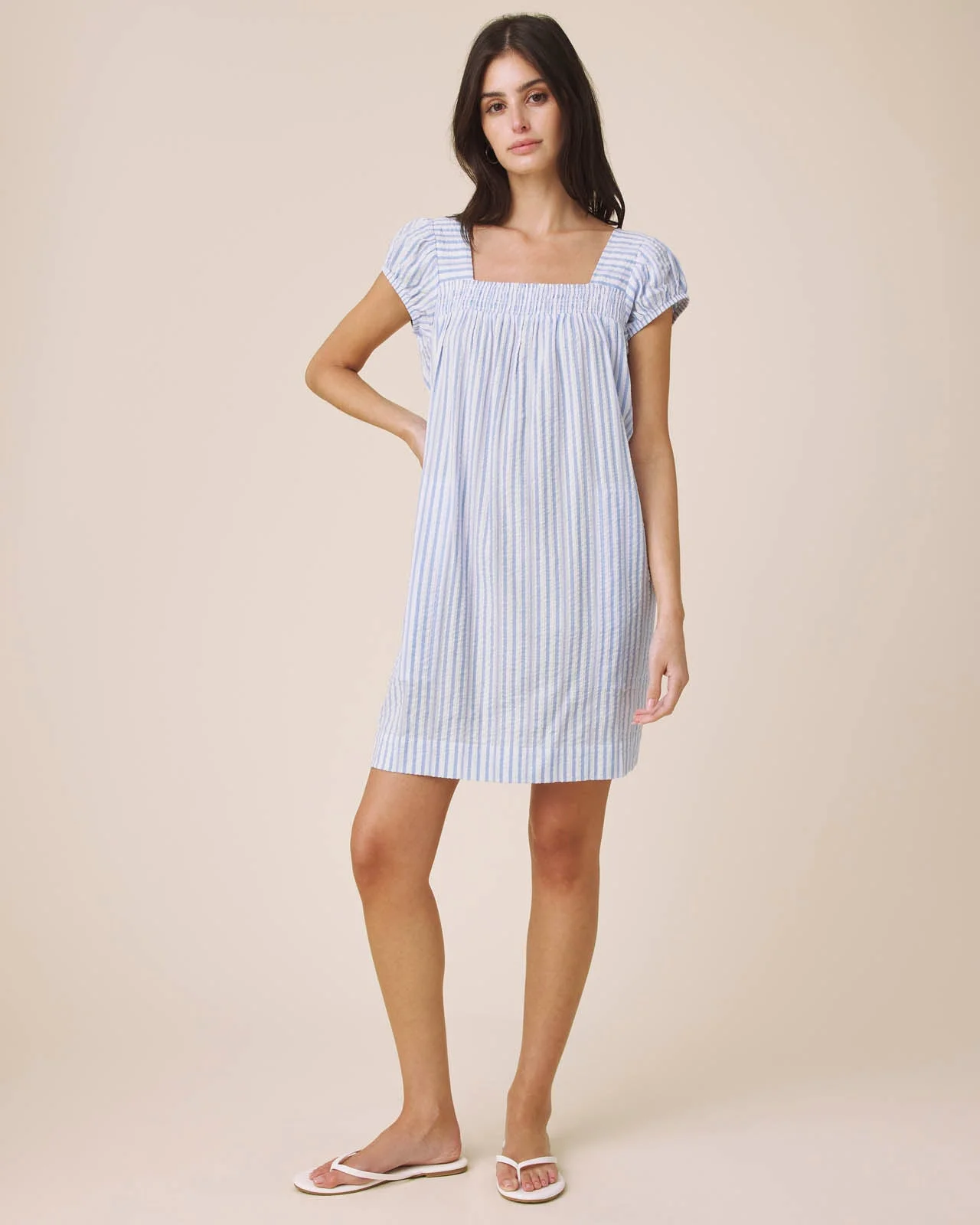 Madelyn Stripe Mini Dress - 1