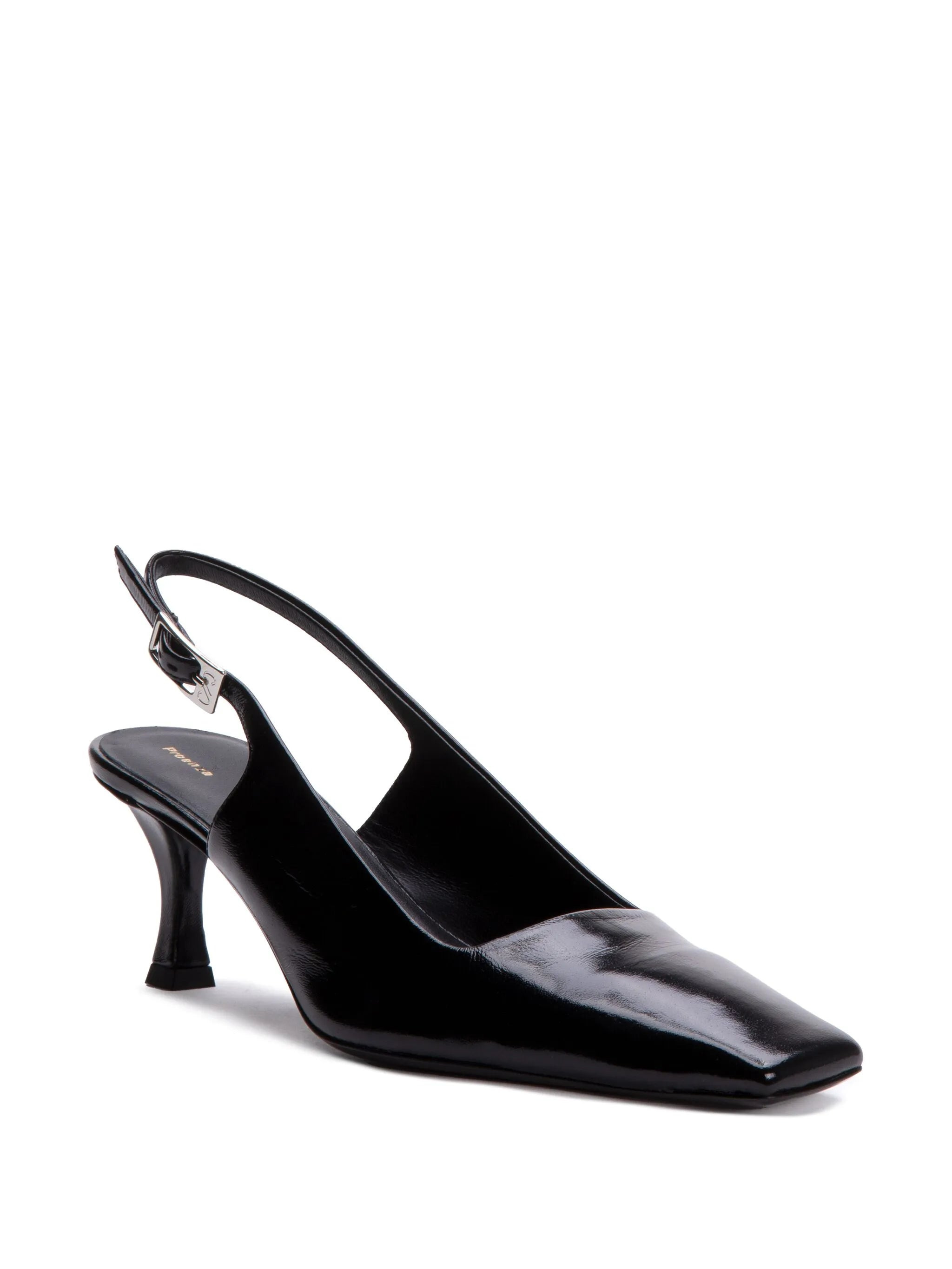 slingback leather pumps - 2