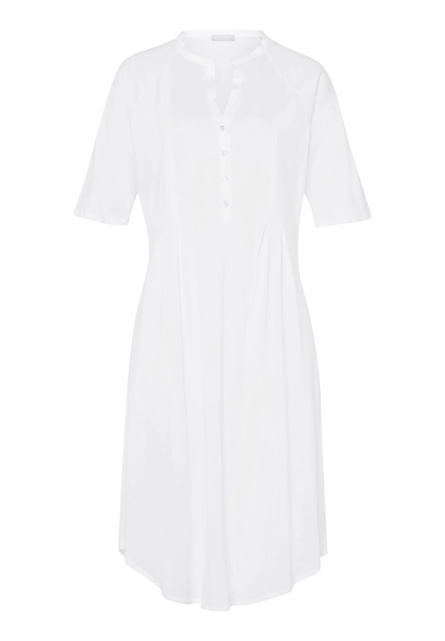Cotton Deluxe Button Front Cotton Sleep Shirt - 1