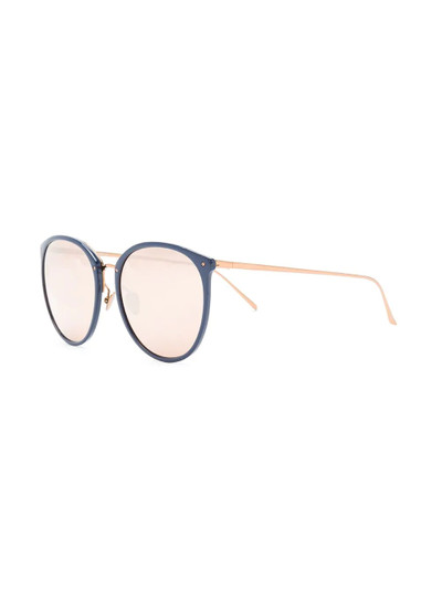 LINDA FARROW oversized round frame sunglasses outlook