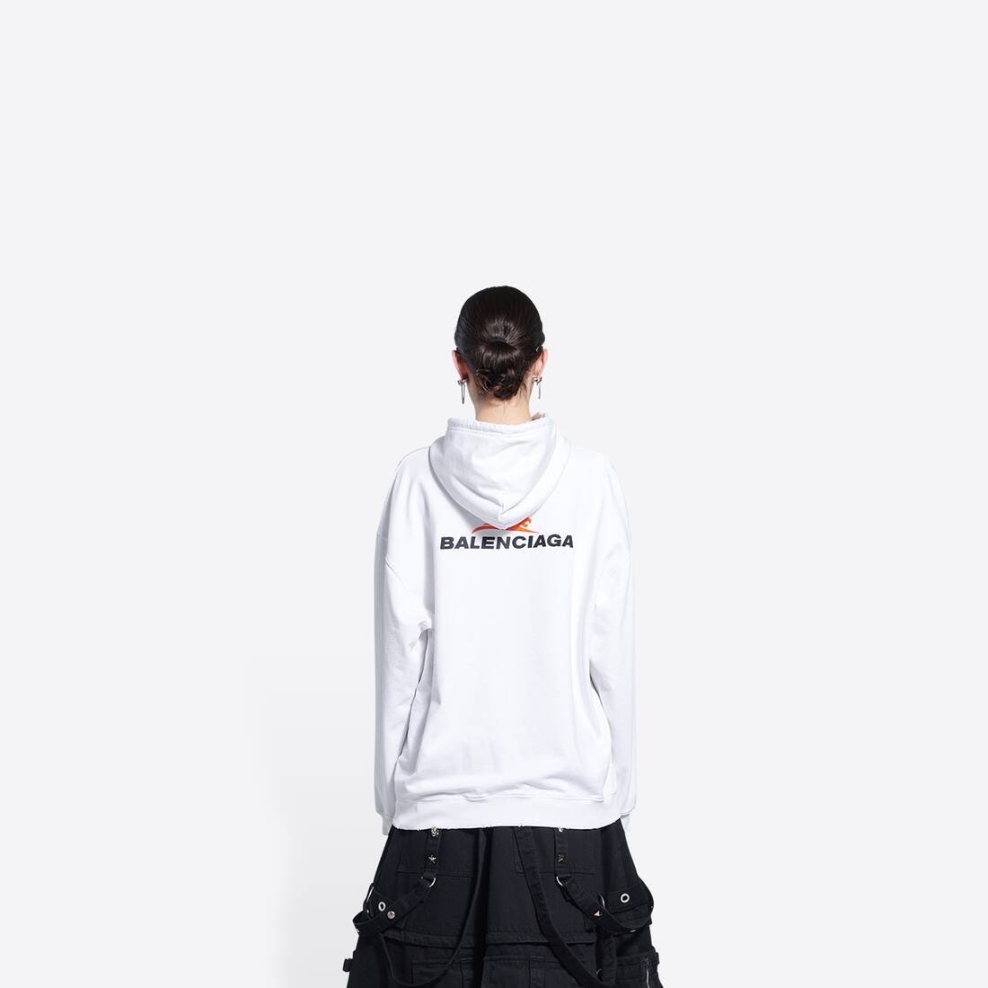 Women's Year Of The Tiger Hoodie Medium Fit in White - 5