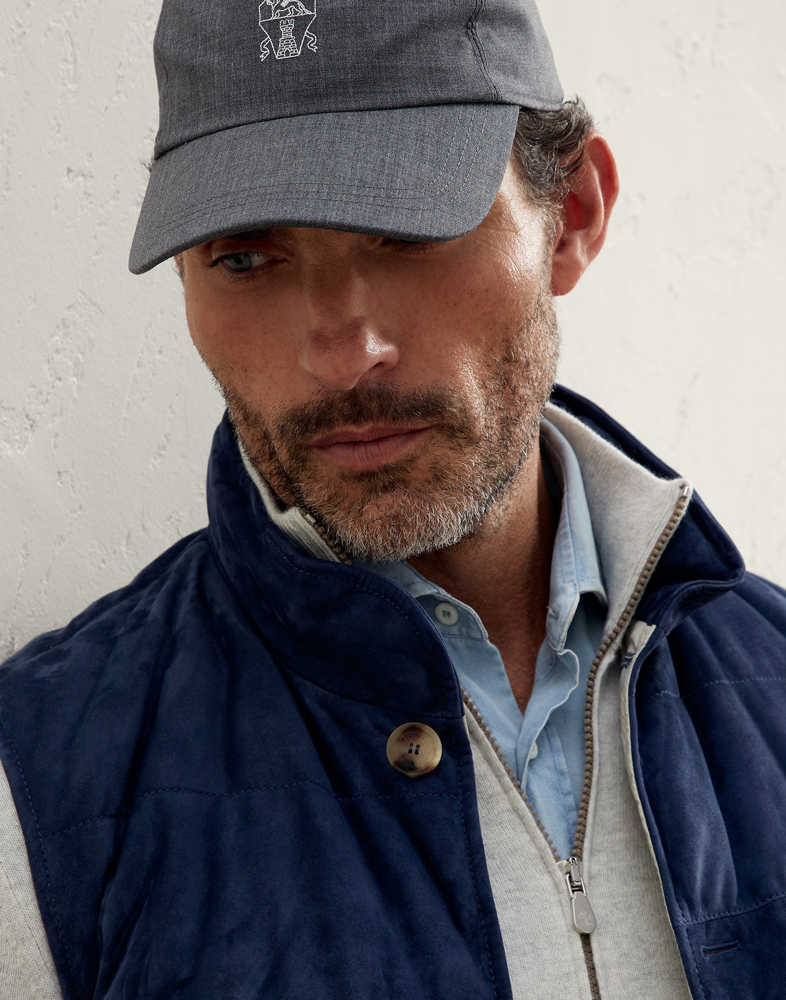Virgin wool baseball cap with logo - 3