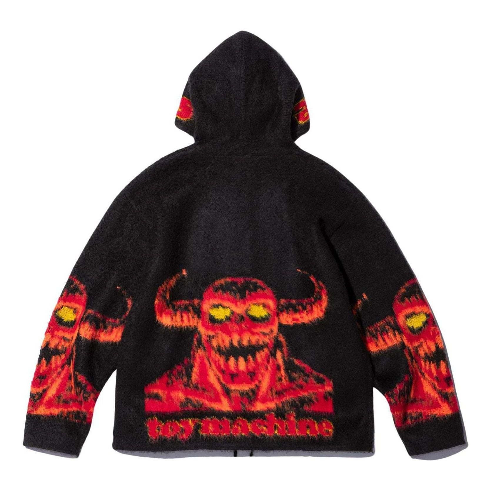 Supreme x Toy Machine Zip Up Hooded Sweater 'Black Red' SUP-SS24-070 - 2