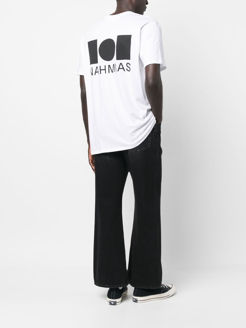 NAHMIAS logo-print cotton T-shirt outlook