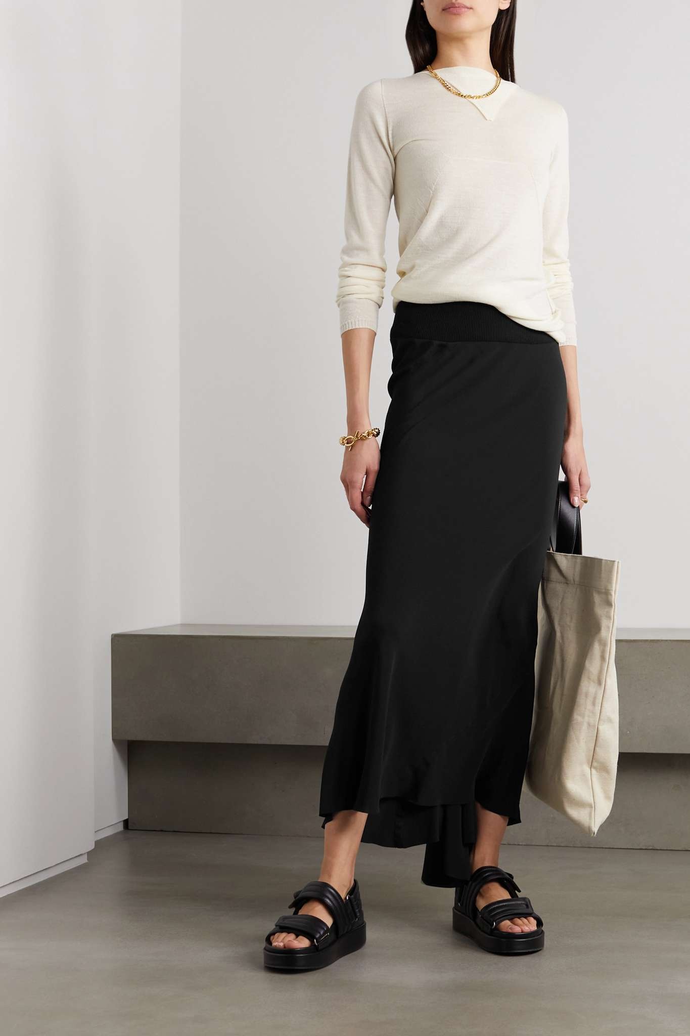 Gonna crepe maxi skirt - 2