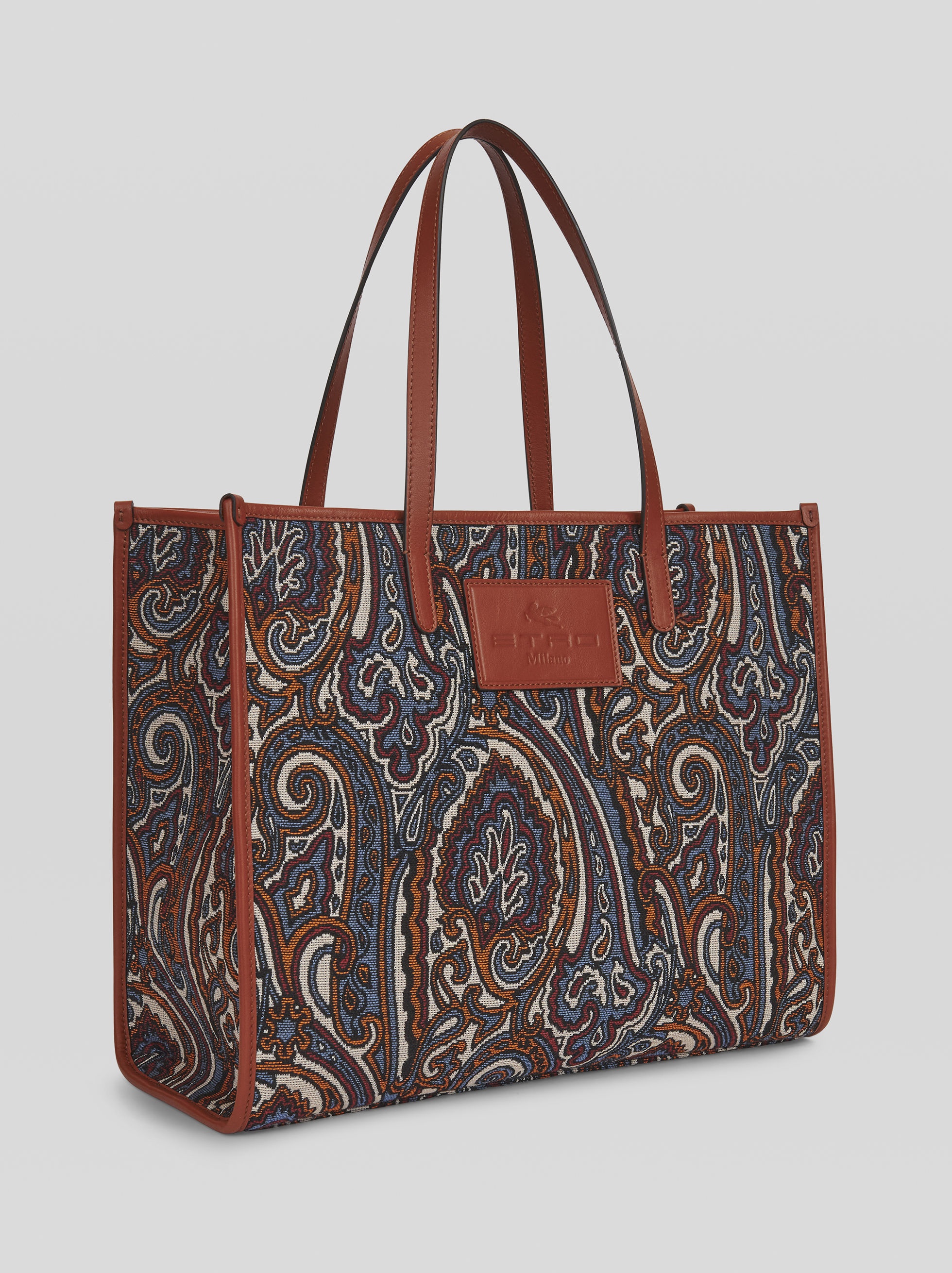 SHOPPING BAG IN JACQUARD FABRIC - 5