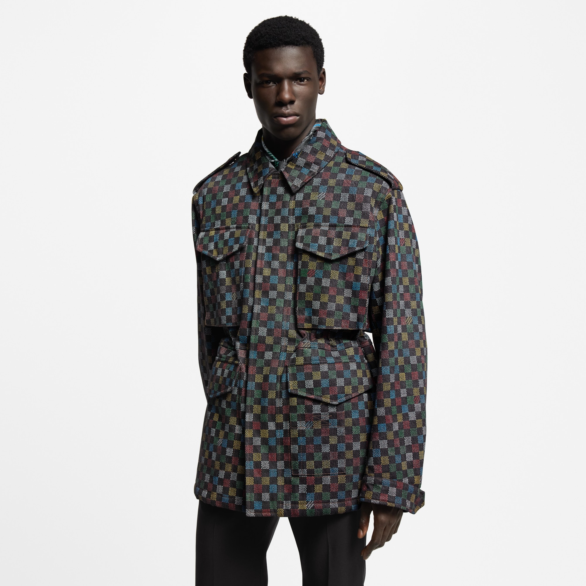 Damier Denim Parka - 2