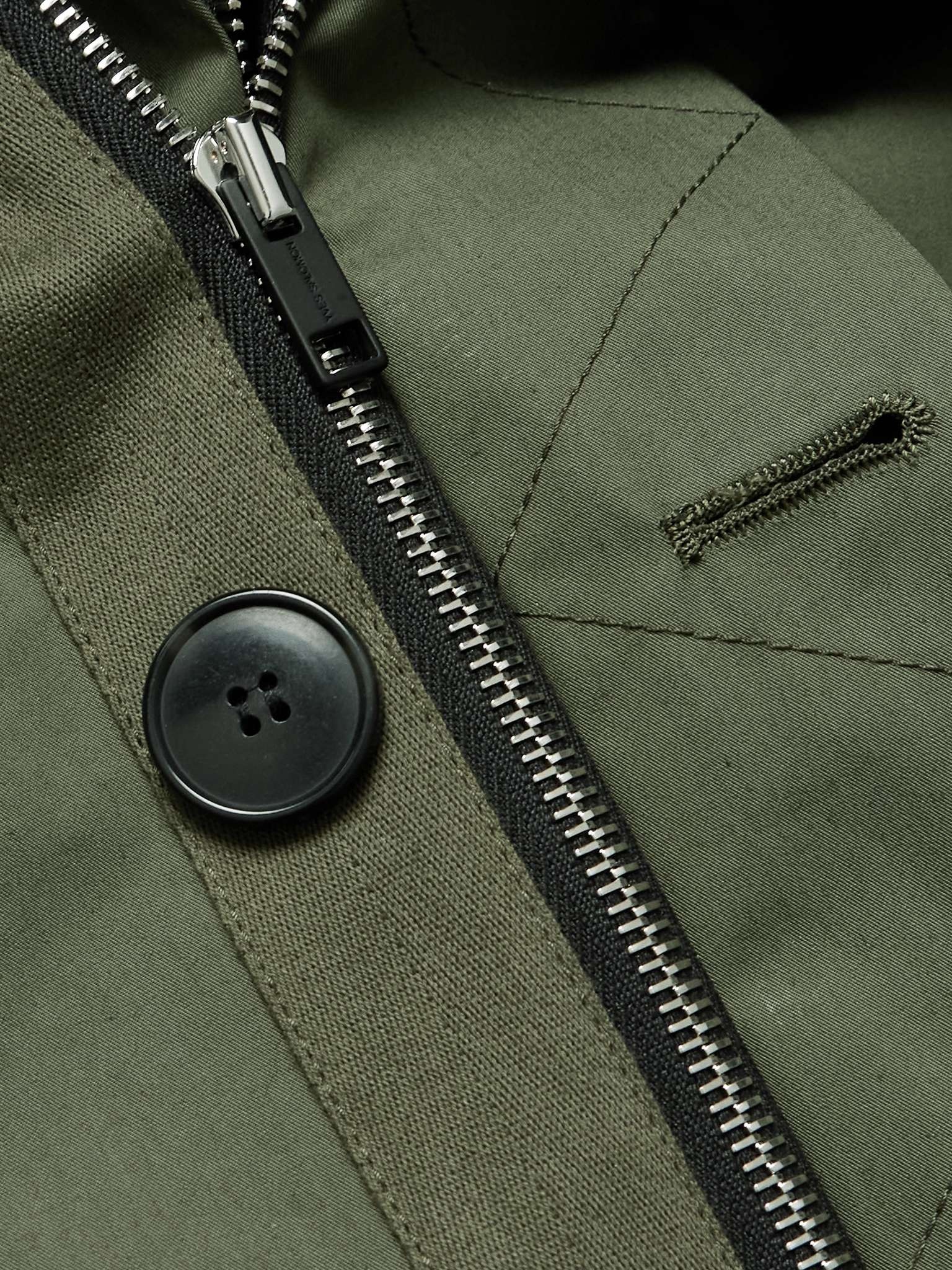 Cotton-Blend Twill Parka with Detachable Shearling Liner - 6
