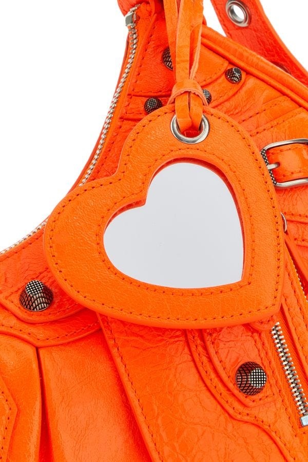 ショルダーバッグ・ポシェット Balenciaga Fluo orange nappa leather Le Cagole XS shoulder b Le Cagole XS leather shoulder bag in orange - Balenciaga
