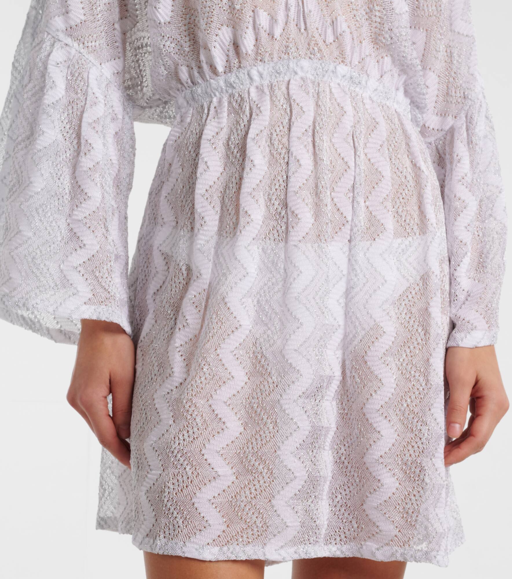 Zigzag lamé beach dress - 5