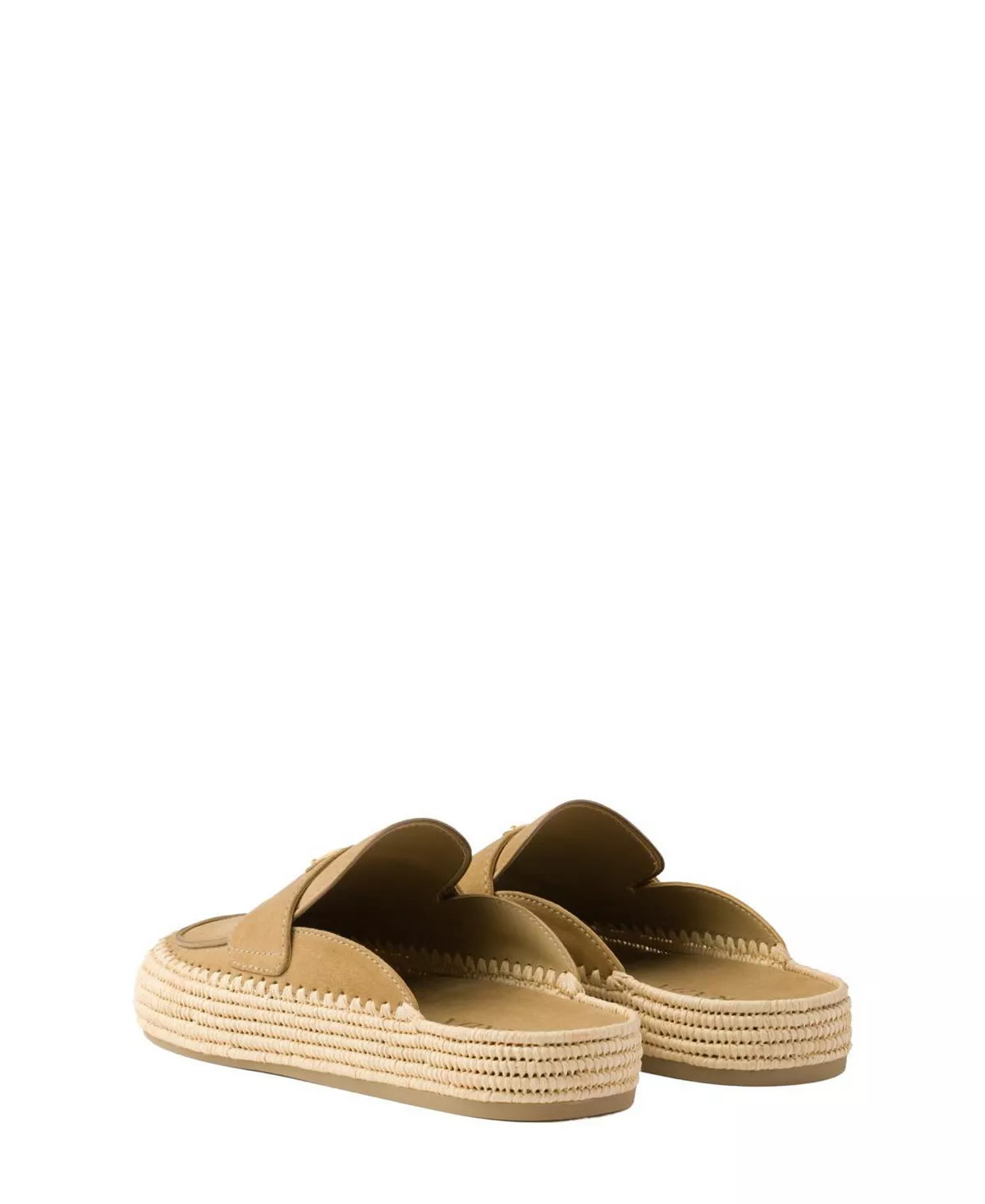 Women's Suede Flatform Mules - 4