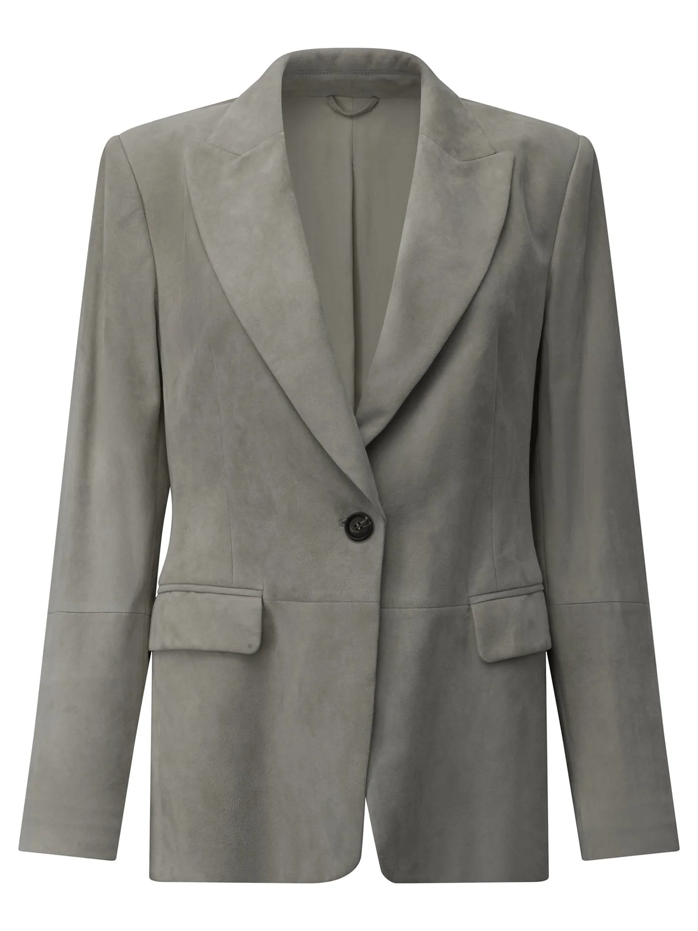 Brunello Cucinelli Suede Leather Blazer Jacket - 1