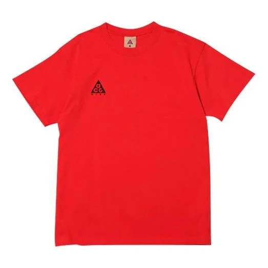 Nike ACG Small Logo Casual Short Sleeve Large Red BQ7343-657 - 1