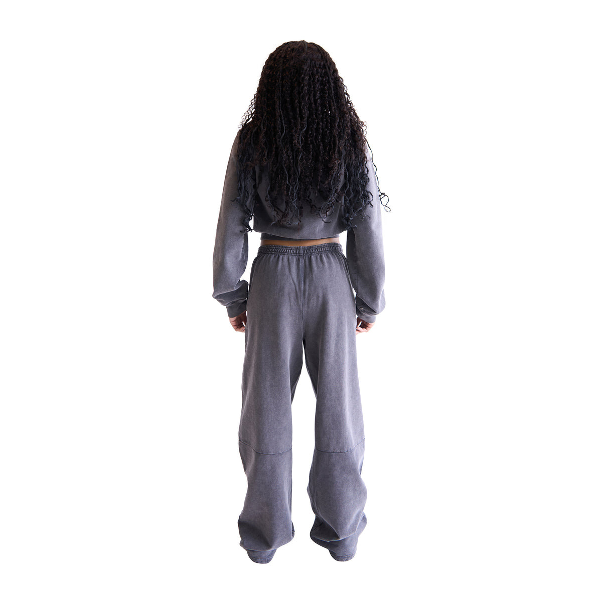 ARTICULATED LEG SWEATPANTS (WASHED BLACK) - 2