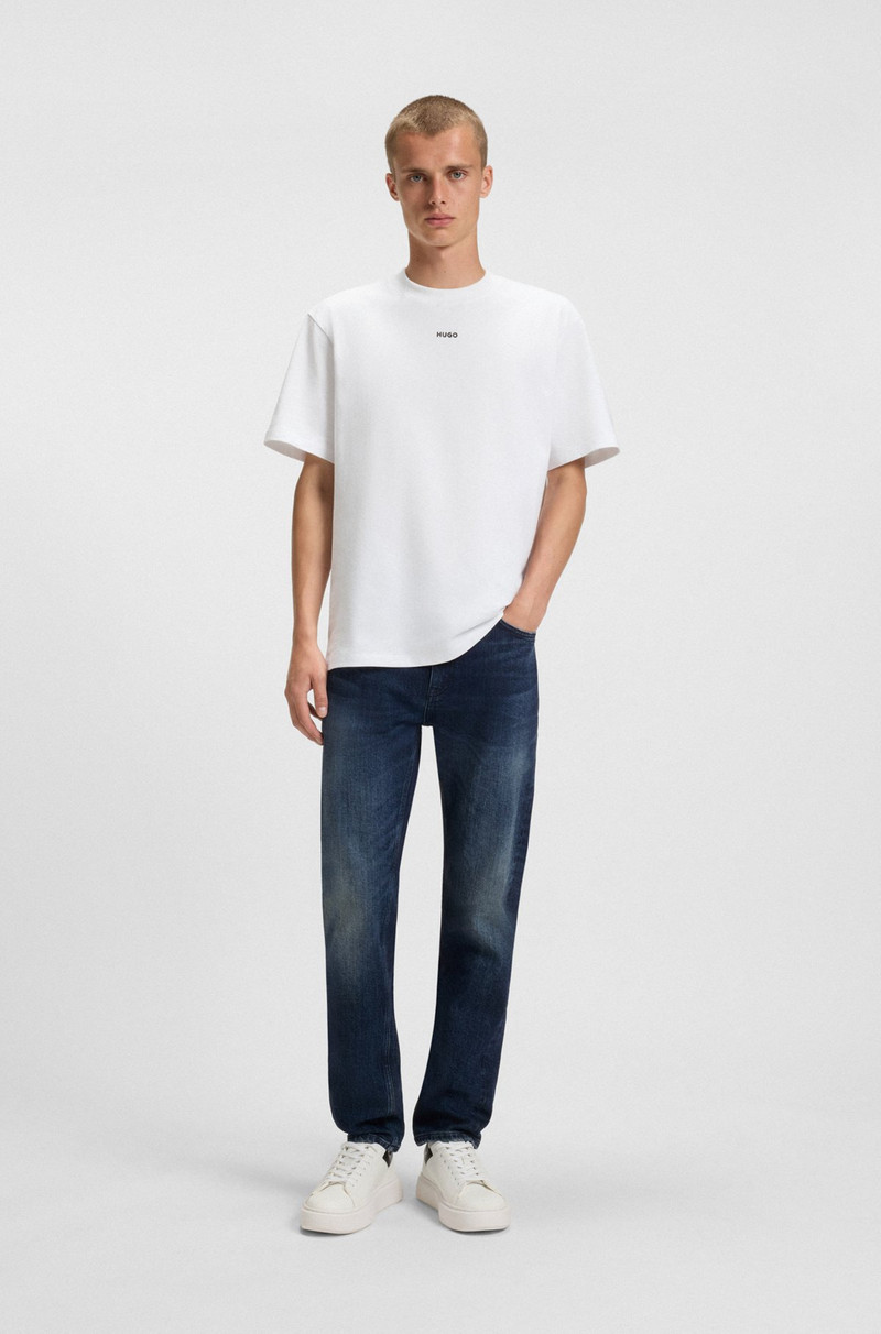 HUGO SLIM-FIT JEANS IN DARK-BLUE COMFORT-STRETCH DENIM outlook