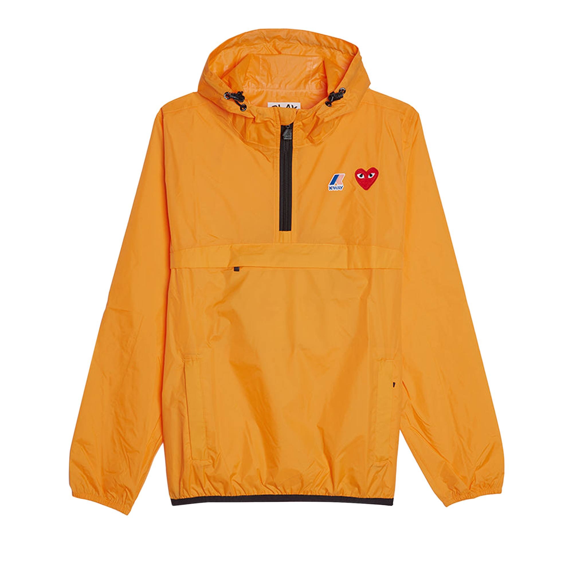 Comme des Garçons PLAY x K Way Half Zip Jacket 'Orange' - 1