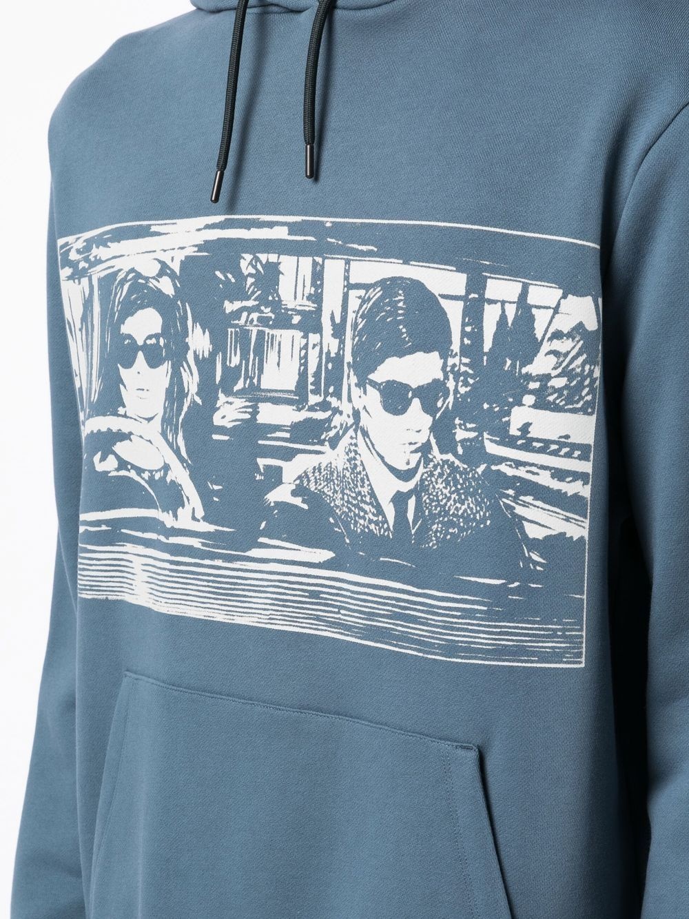 graphic-print pullover hoodie - 5