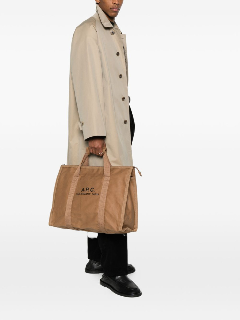 A.P.C. Recuperation Gym logo-detail tote bag outlook