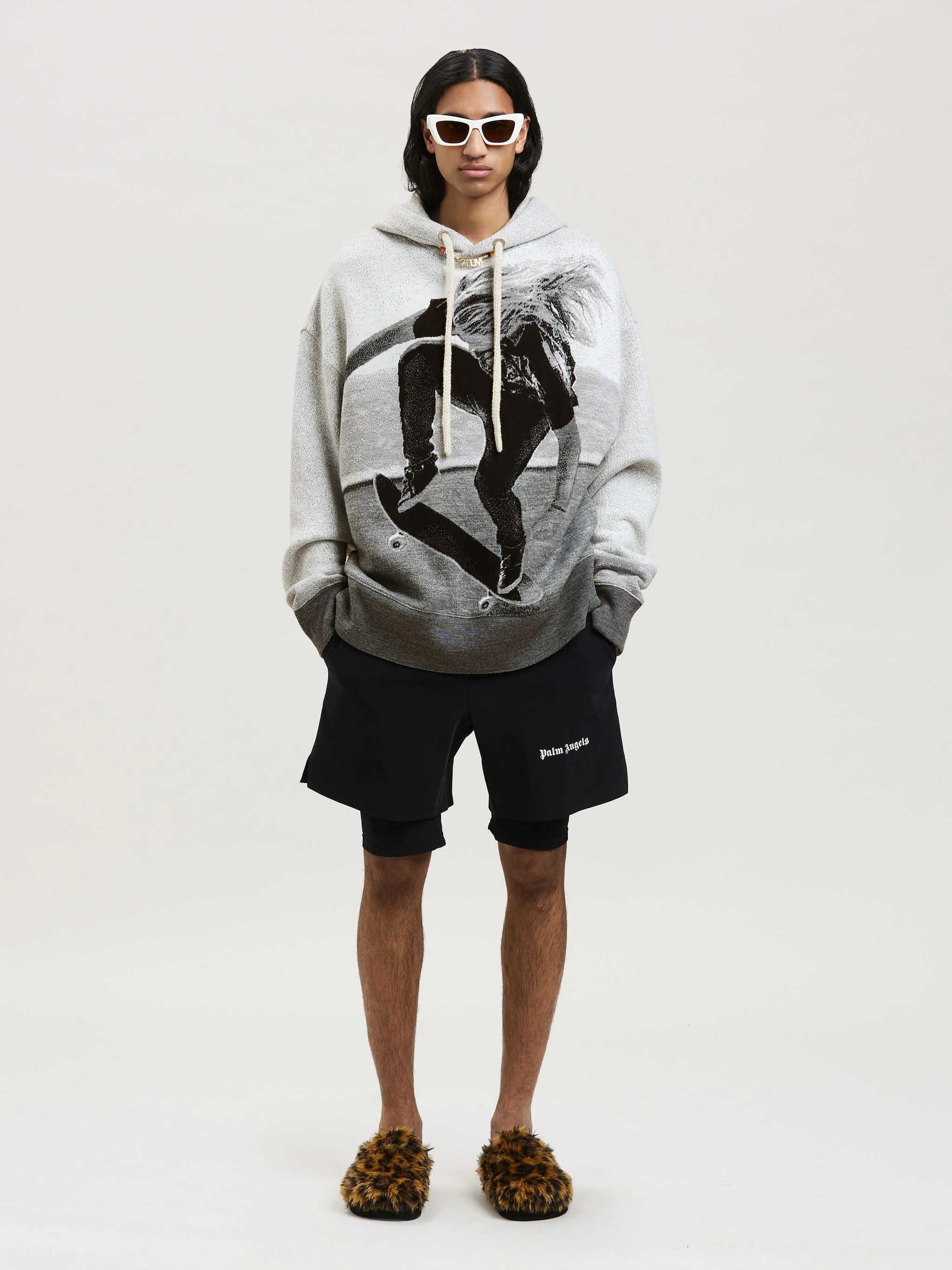 JACQUARD SKATER HOODED SWEATER - 2