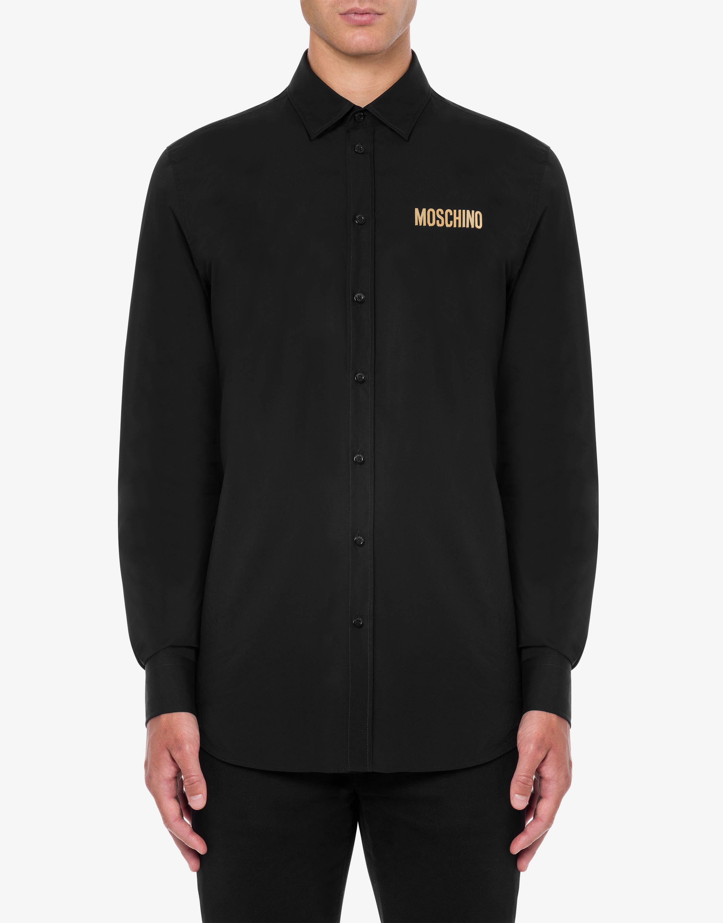 METALLIC LOGO POPLIN SHIRT - 2