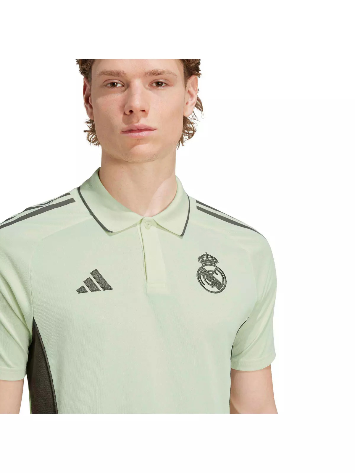 Men's Real Madrid Tiro 25 Competition Polo Shirt -Lt. Green - 4