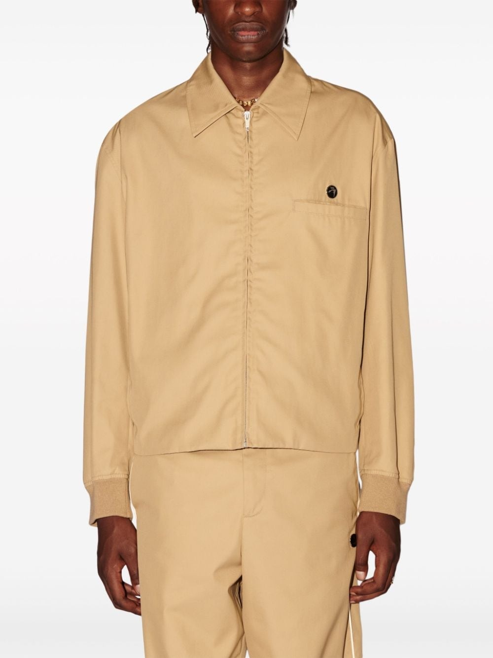 striped cotton jacket - 3