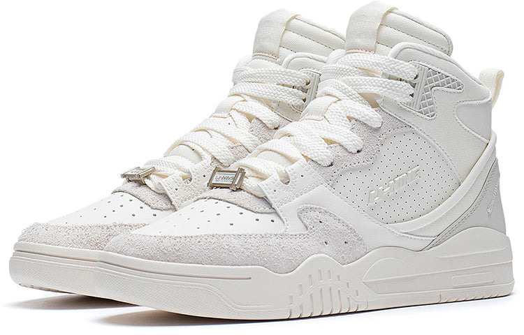 (WMNS) Li-Ning Moon White High 'White Beige' AGCS250-3 - 3
