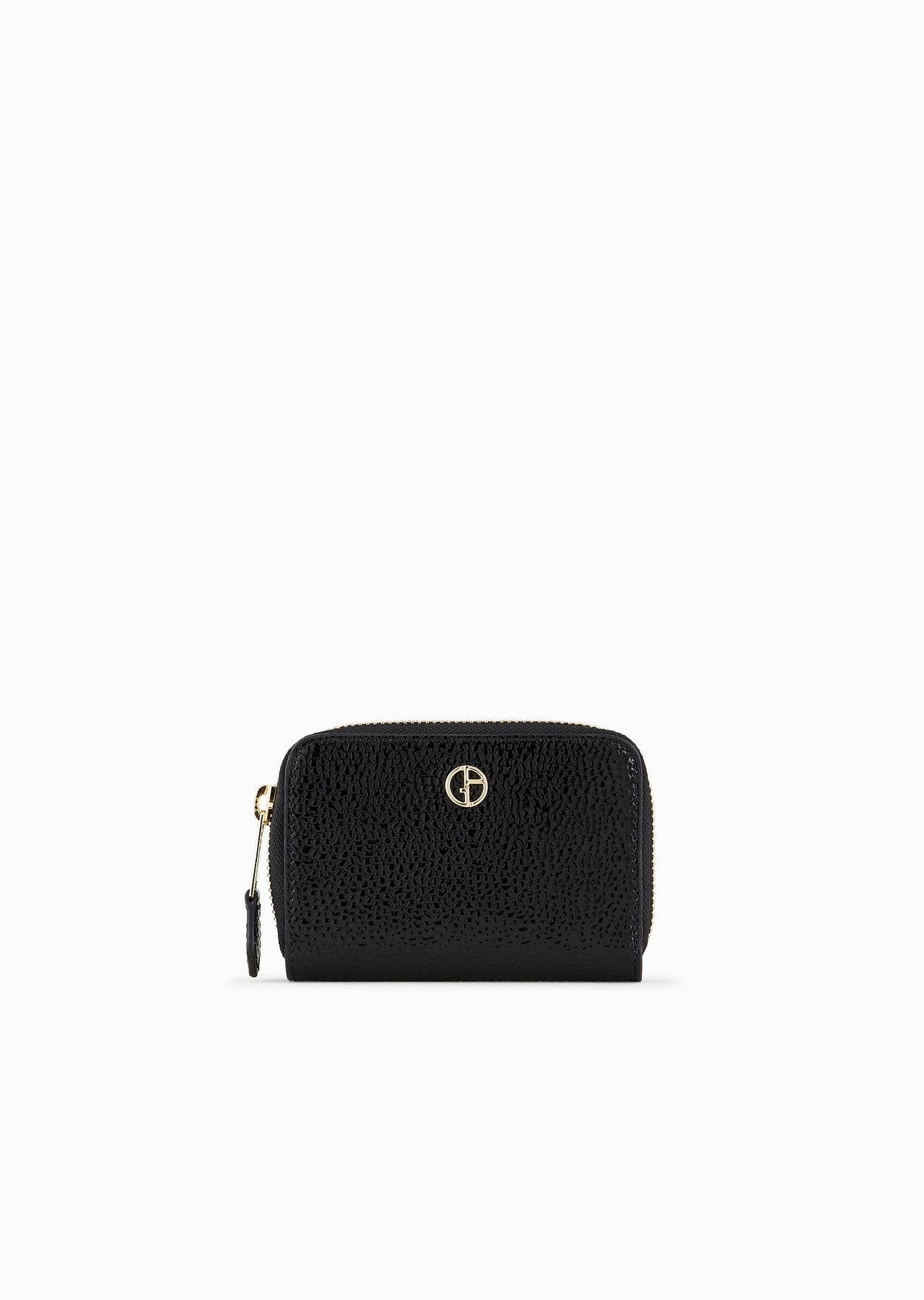 La Prima card holder in pebbled patent leather - 1