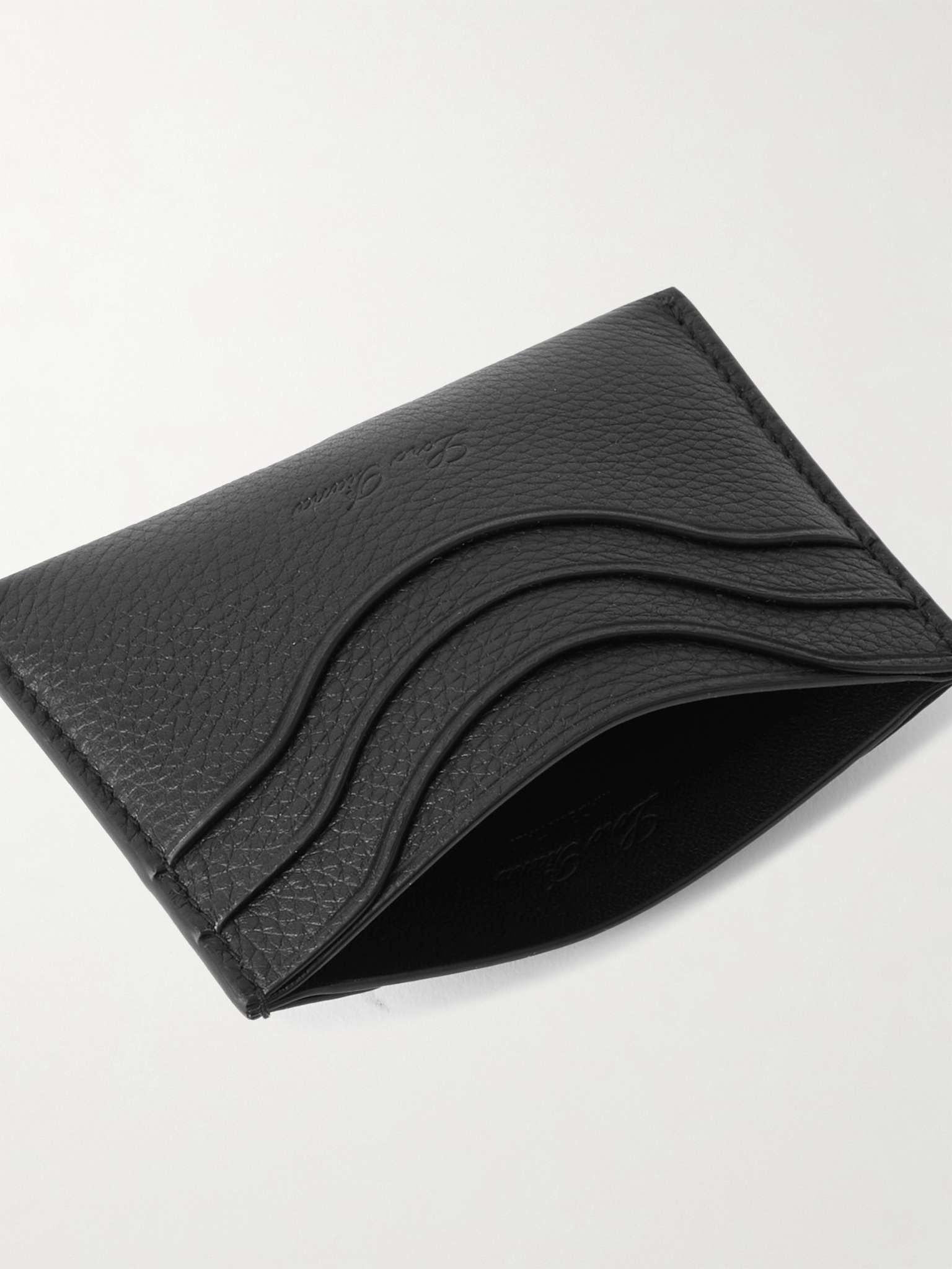 Logo-Debossed Full-Grain Leather Cardholder - 3