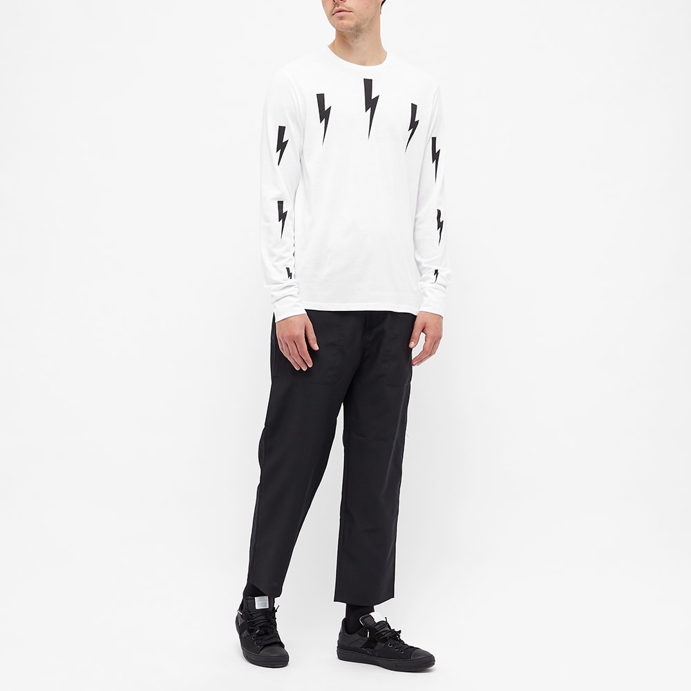 Neil Barrett Long Sleeve Lightning Bolt Tee - 6