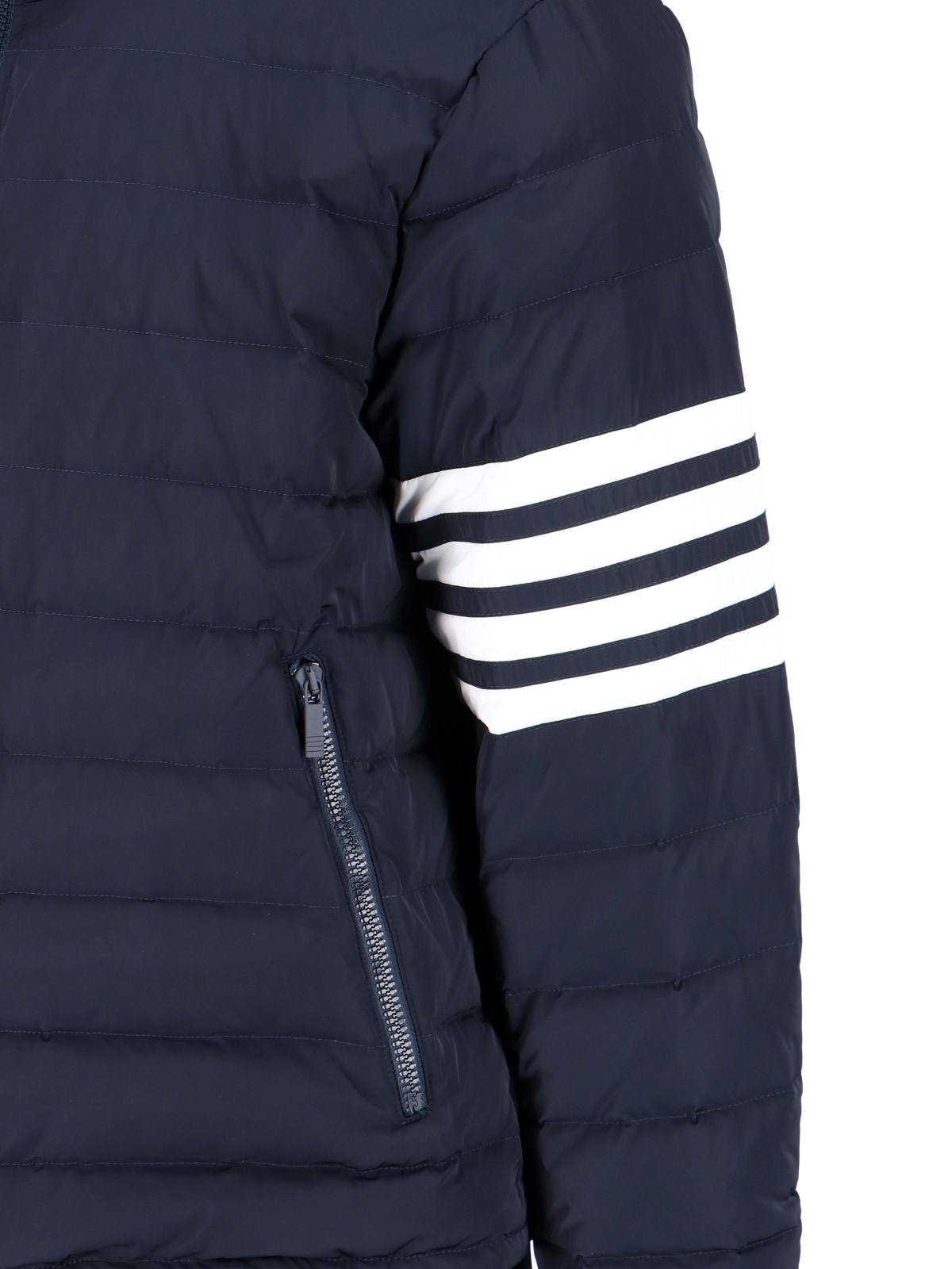 THOM BROWNE - STRIPED DETAIL DOWN JACKET - 3