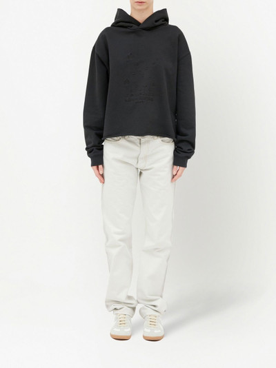 Maison Margiela embroidered cotton hoodie outlook