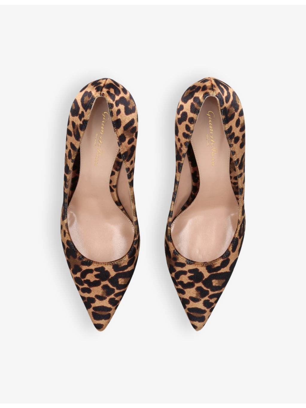 Gianvito 85 leopard suede heeled courts - 2