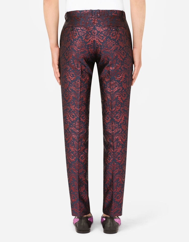 Ornamental lurex jacquard pants - 2