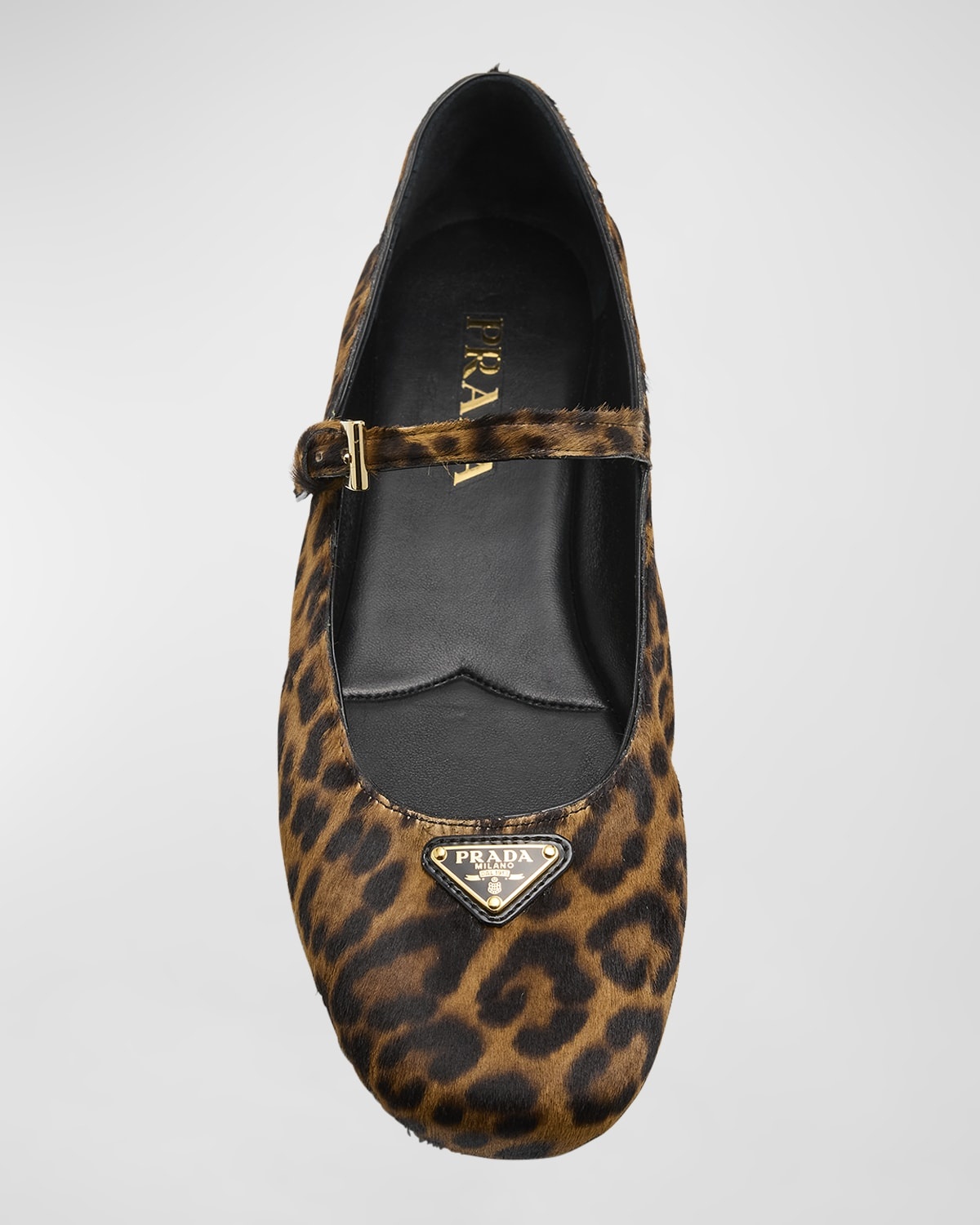 Leopard Mary Jane Ballerina Flats - 4