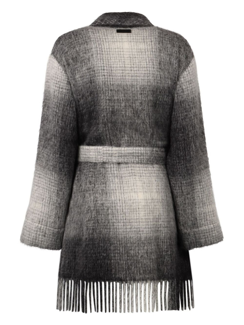 AGNONA checked cardigan outlook