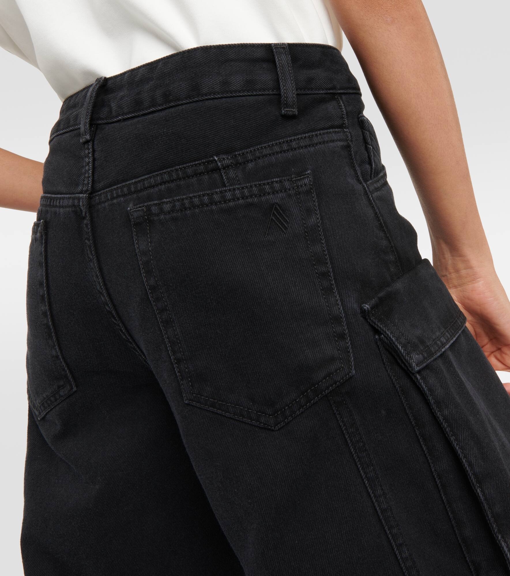 Fern low-rise denim cargo pants - 6