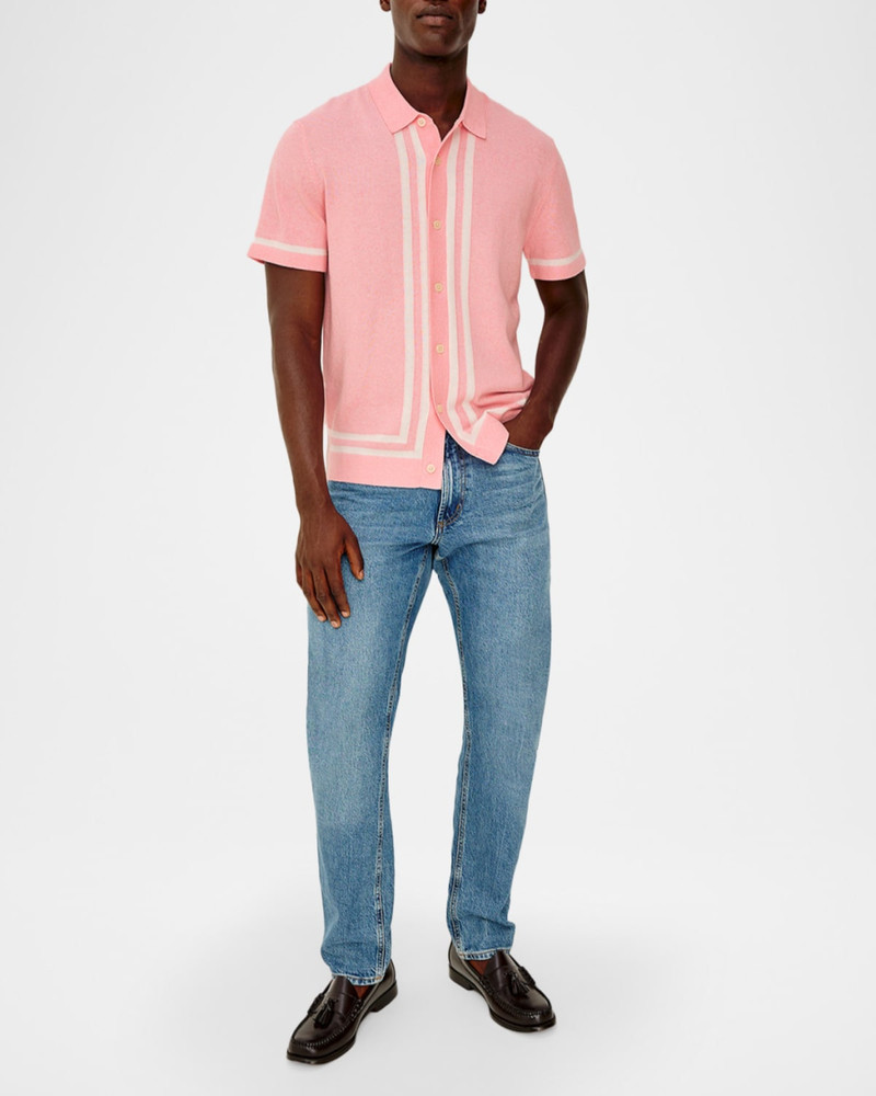 Rails Men's Leo Melange Knit Short-Sleeve Shirt outlook