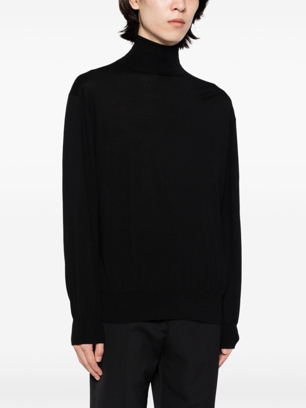 roll-neck wool jumper - 3