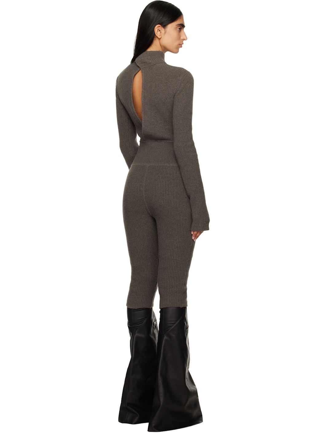Gray Porterville Knit Headon Jumpsuit - 3