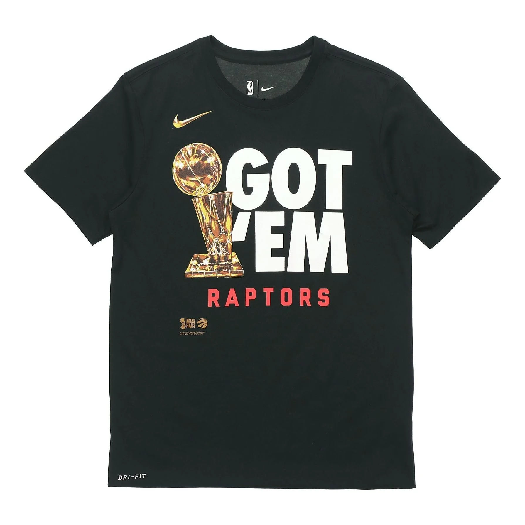 Nike Toronto Raptors Short Sleeve Black CW2688-010 - 1