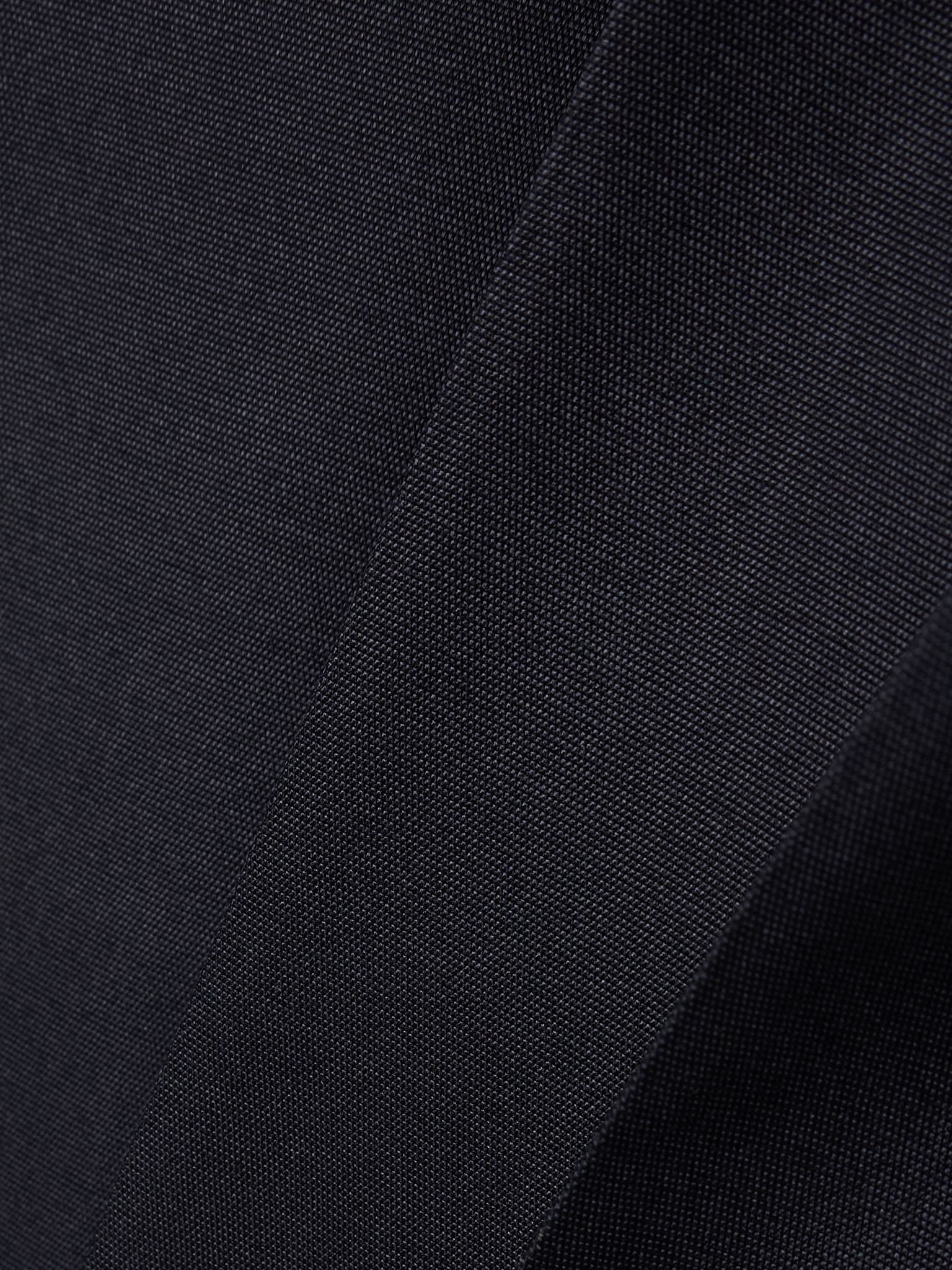Devin pleated wool and silk-blend wide-leg pants Navy - 5