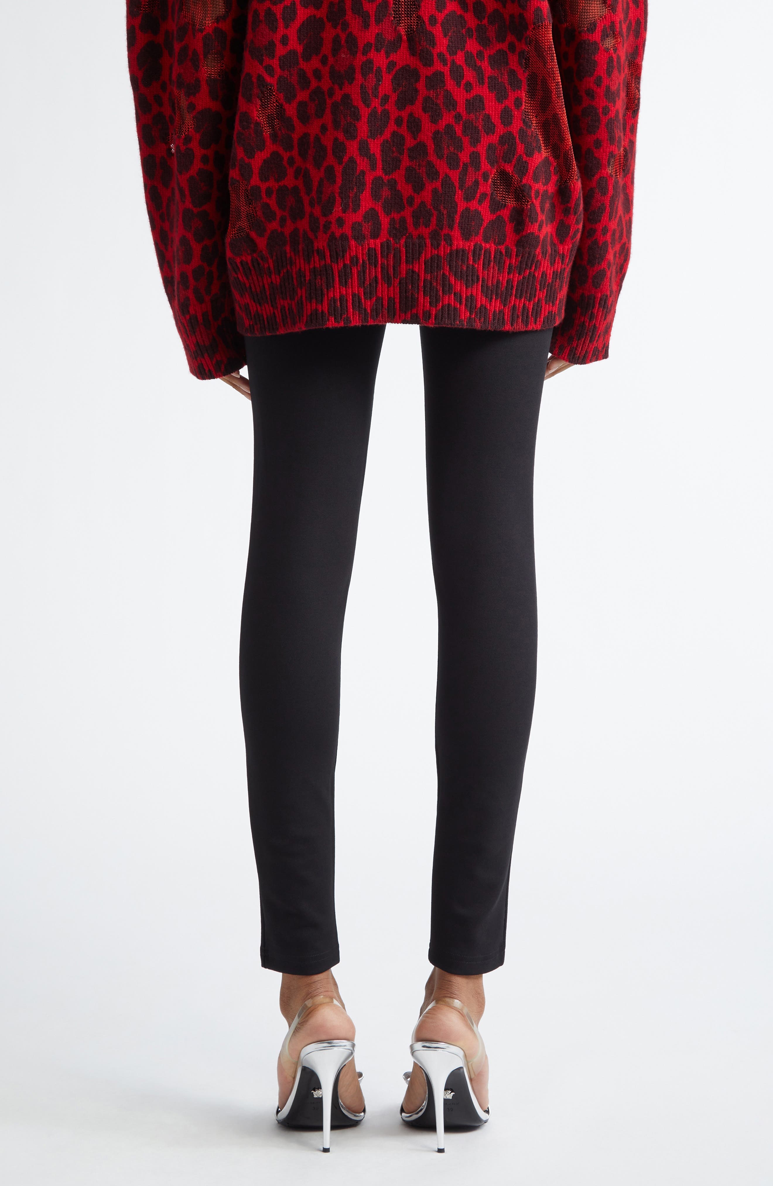 Versace '90s Logo Leggings in Black at Nordstrom - 2