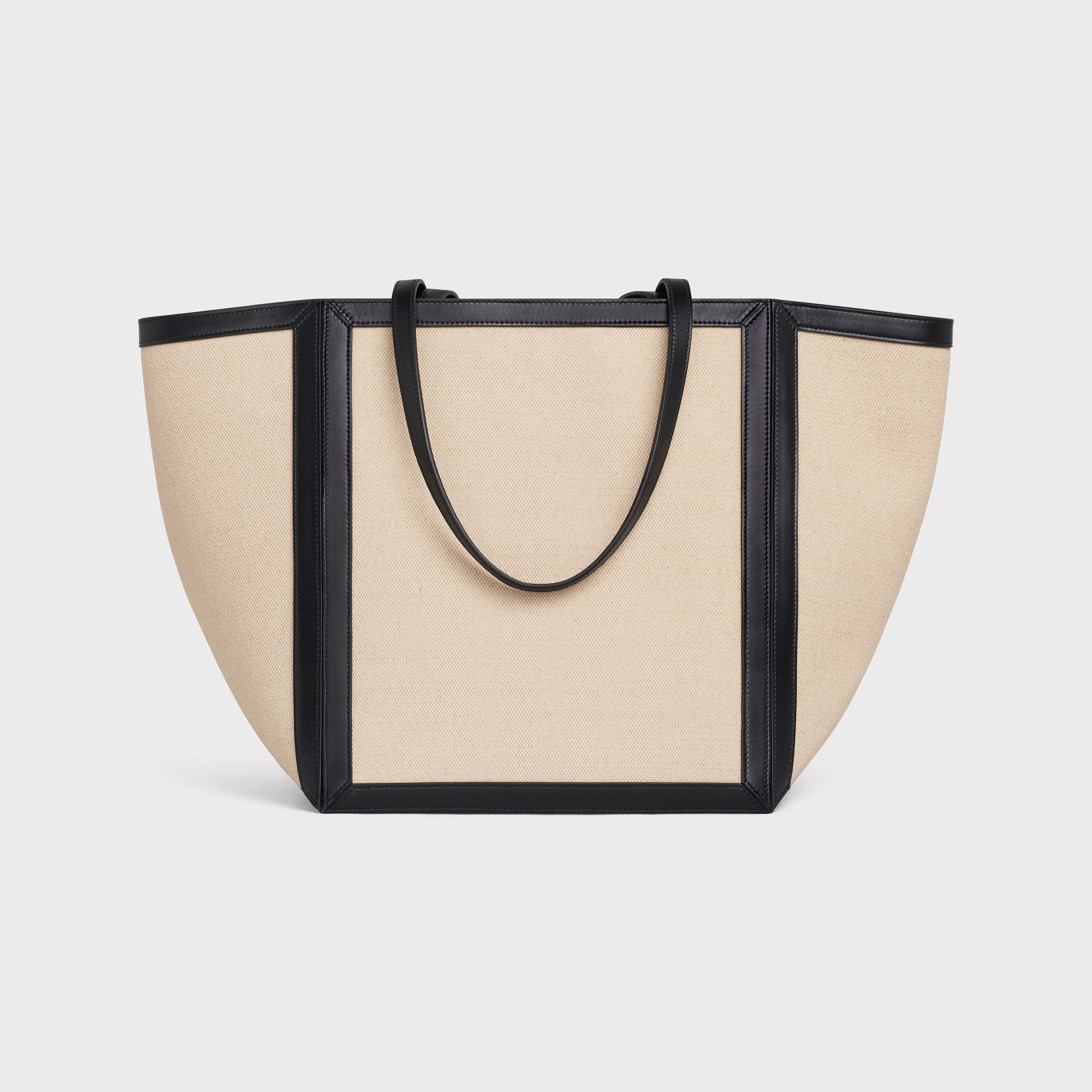 LARGE SQUARE in Textile with CELINE print & Calfskin - 3